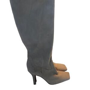 Vince Camuto High Heels Square Toe Knee High Stilettos Chelsea Boots Size 7.5